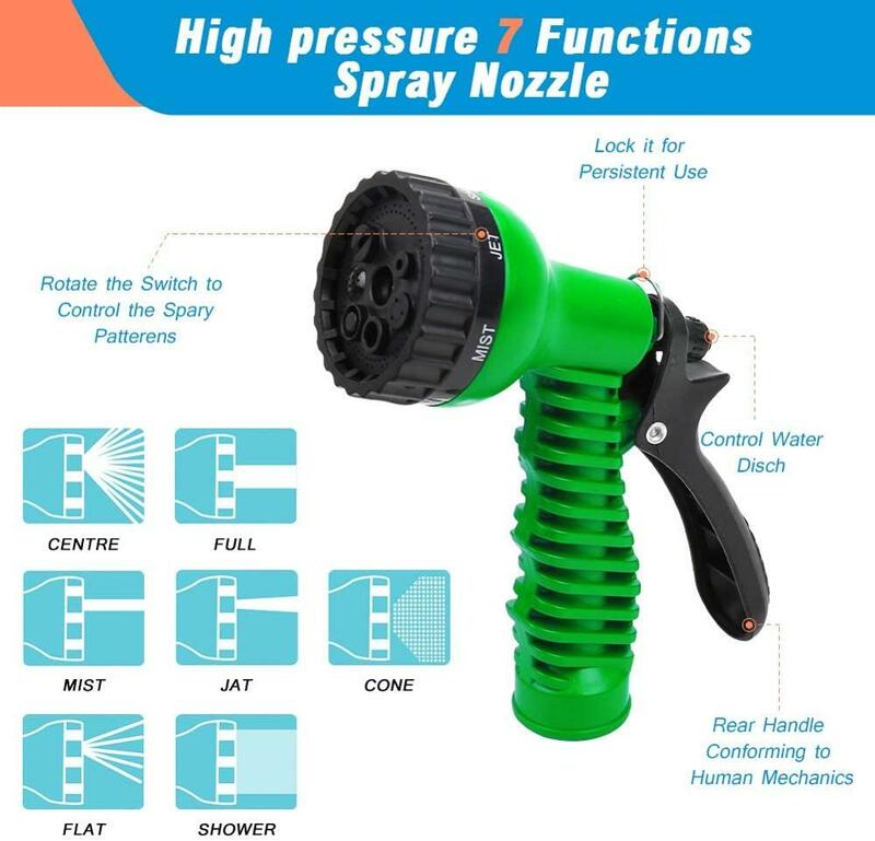 Hot Selling 25FT-200FT Garden Hose Expandable Magic Flexible Water Hose EU Hose Plastic Hoses Pipe With Spray Gun To Watering