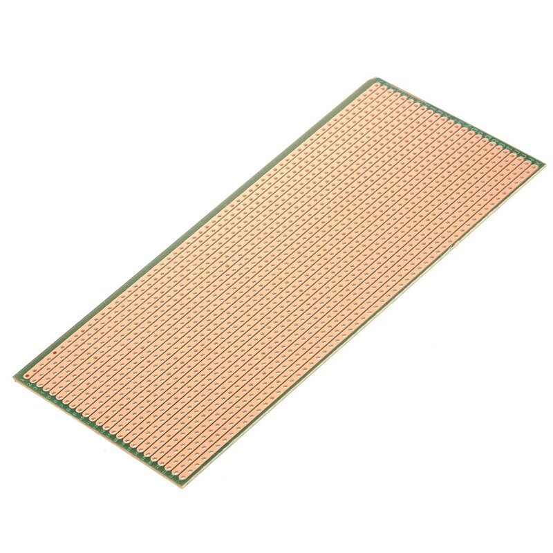 Placa PCB de cobre de una sola cara, 6,5x14,5 cm, circuito de platina sin cortar, placa Perf para soldadura punto a punto, 2 uds.