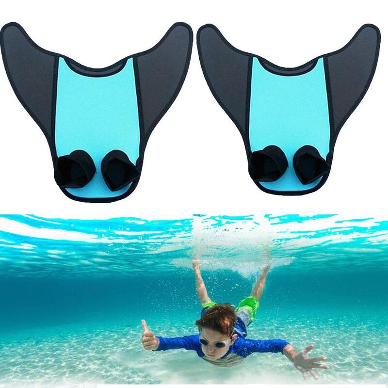 Mermaid Fins Children And Adults Can Use Short Fins Equipment For Diving And Swimming D0W6