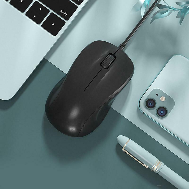 Mouse Berkabel Diam Diam Komputer Desktop Lucu USB Eksternal Nnotebook Kantor Rumah Mouse Kompak