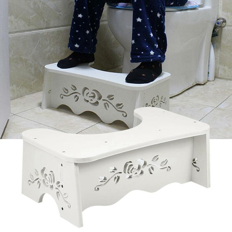 흰색 쪼그리고 앉는 화장실 의자 욕실 스쿼트 화장실 의자 7 인치