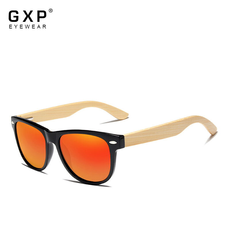 GXP Asli Pria Terpolarisasi Kacamata Bambu Wanita Kayu Berjemur Kacamata Pria Merek Kayu Kacamata Oculos De Sol Masculino