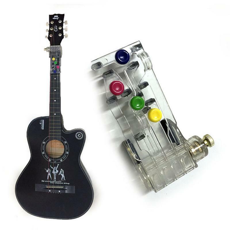 1Pcs Guitar Learning System Teaching Practrice Aid With 21 Chords Lesson Guitar Chord Trainer Practice Tools Accessories