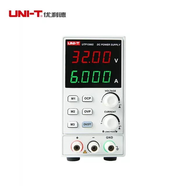 UNI-T UTP1306S Регулируемый переключатель постоянного тока Питание Регулируемый 32V 6A одноканальный 4 биты 220V Вход OVP мобильный телефон ремонт