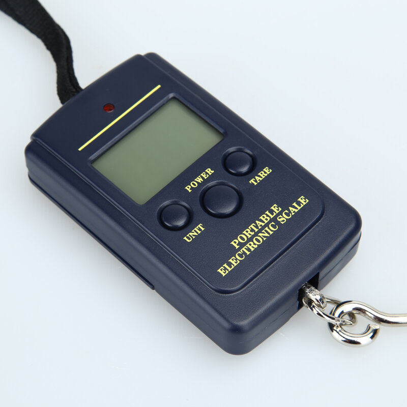Mini bilancia digitale portatile da 40kg x 10g per la pesca dei bagagli bilancia da viaggio bilancia elettronica con gancio per appendere