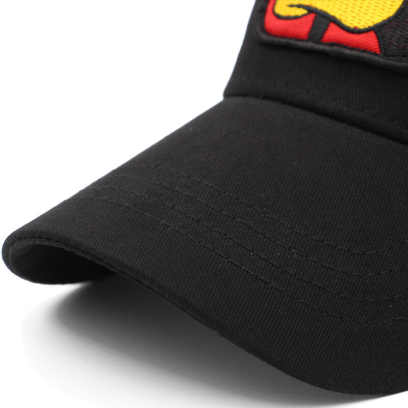 Nowe mody zwierzęta haft czapka z daszkiem mężczyźni kobiety Snapback czapka hip-hopowa lato tata czapka z siateczką Streetwear Bone Gorra czapka typu Trucker