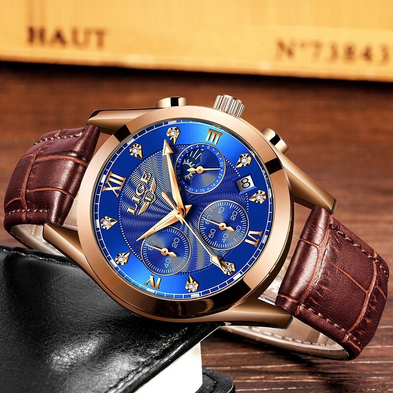 Relógio de quartzo à prova dwaterproof água do negócio dos homens da forma dos relógios masculinos da marca superior de luxo