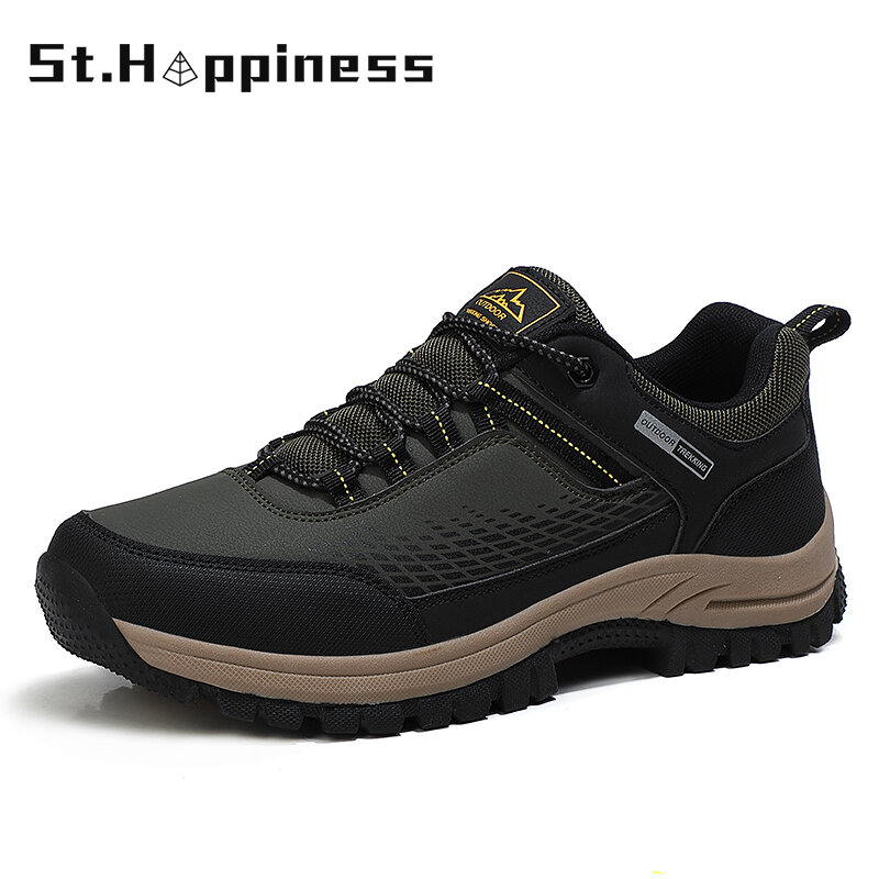 2021 New Brand Men Casual Shoes Fashion Waterproof Hiking Shoes Sneakers Outdoors Combat Desert Shoes Zapatos Hombre Big Size