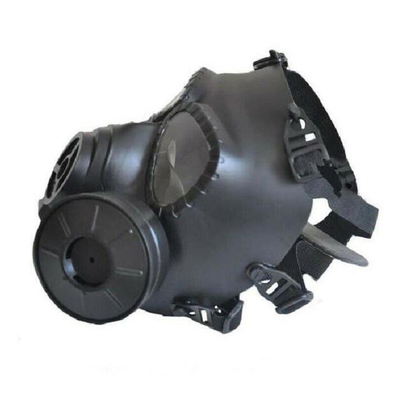 レスピレーター戦術的な黒ガスマスク軍事スタイル顔保護マスク屋外化学クリーンアップフル面体