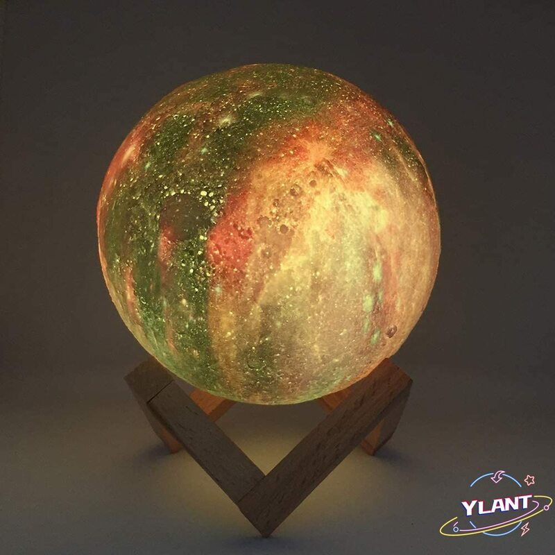 Kids Night Light 16 Color Change Touch and Remote Control Galaxy Light As a Gift Galaxy Moon Lamp 3D Printing Moon Night Light