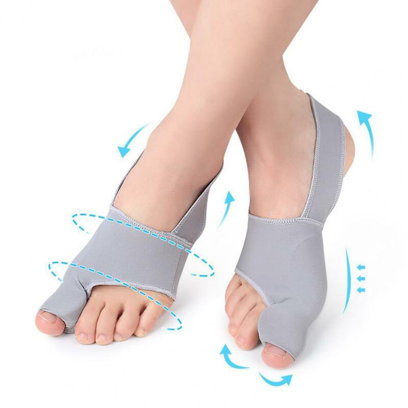 1 par dedo do pé separador elástico anti-wear macio unissex toe straightener corrector para cuidados com os pés