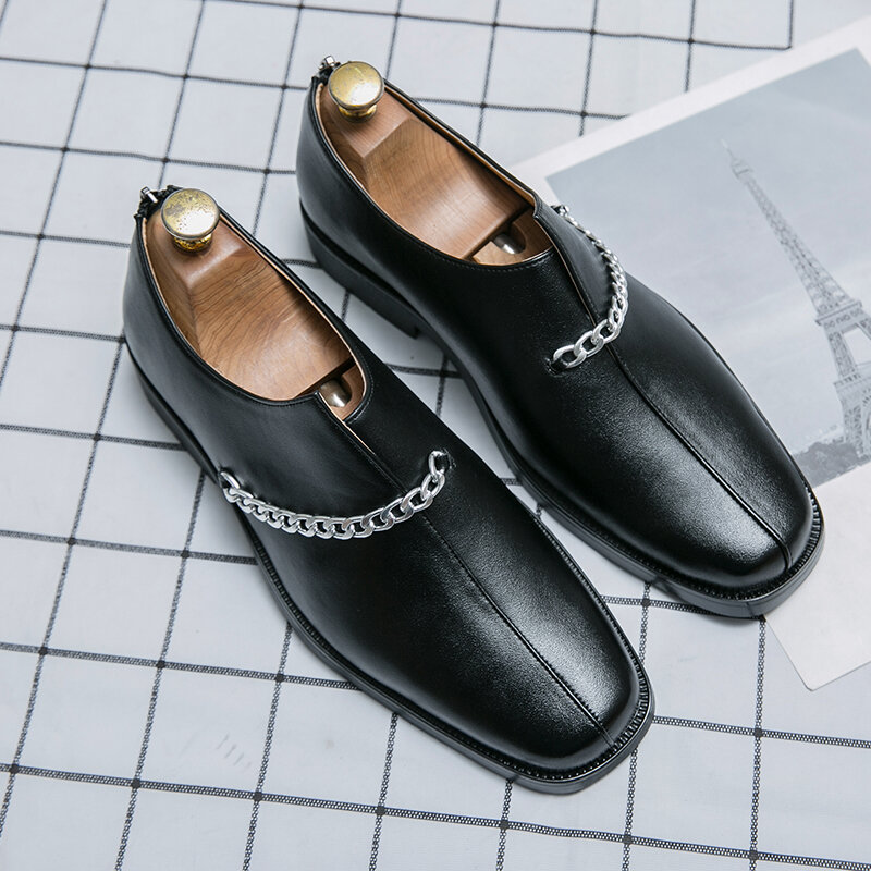 Mocassins en cuir véritable pour hommes, chaussures décontractées de marque de luxe, à la mode, à enfiler, grande taille, nouvelle collection été 2021