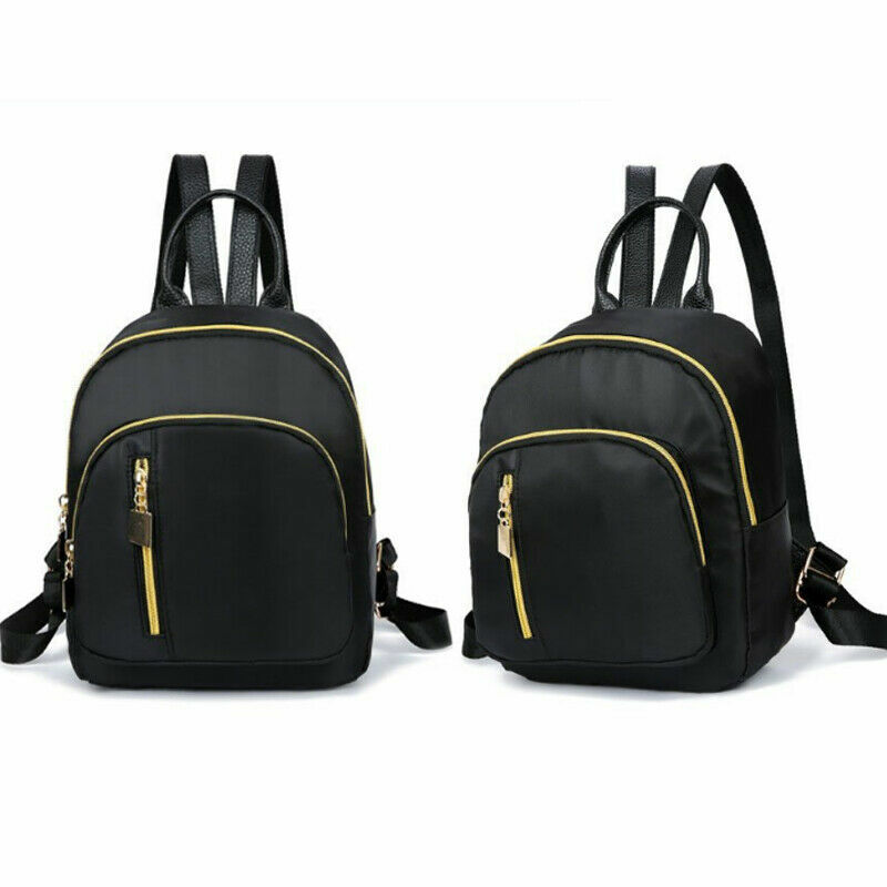 Women Lady Nylon Backpack Travel Shoulder School Bag Satchel Rucksack Travel School Backpack Shoulder Zip Bags Teenage Mini