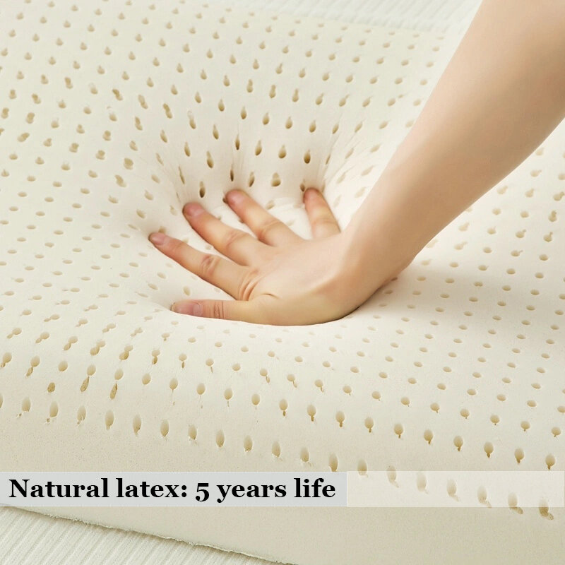조절 가능한 베개 목 베개, 부드럽고 탄력있는 침대 베개-100% 천연 라텍스 베개, 어린이 베개 수면 베개