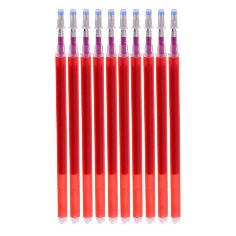 3 색 10 개/대 열 지울 수있는 펜 Refll 레드 블랙 잉크 자동 배니싱 리필 학교 용품 편지지 쓰기 펜 리필
