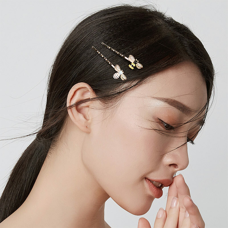 Clip de pelo de abeja clip LATERAL, clip superior, brazalete simple coreano, tocado, horquilla para mujer