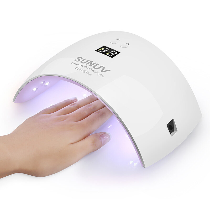 SUNUV-Lámpara de uñas SUN9x Plus de 36W, secador de uñas de Gel UV, LED, máquina de uñas de Gel, juego de temporizador con Sensor infrarrojo