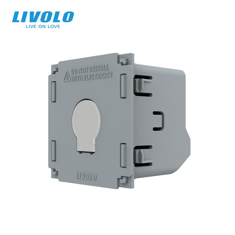 Livolo-Base de interruptor de luz de pared con pantalla táctil, estándar europeo, AC 220 ~ 250V, Envío Gratis