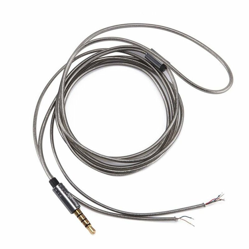 Auriculares HIFI Cable Jack de 3,5mm de Auriculares auriculares Audio Cable de repuesto Cable de auriculares HIFI Cable