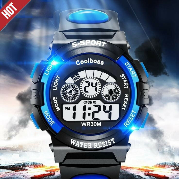 Gorąca wyprzedaż zegarków wodoodporny zegarek dla dzieci chłopcy dziewczęta LED cyfrowy zegarek sportowy zegarki zegar prezent silikonowy Casual kids Relogio * A