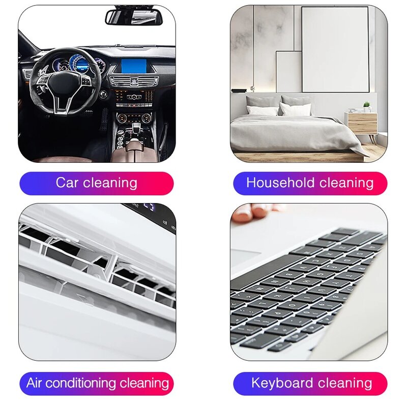 Outils de nettoyage de voiture, accessoires de voiture, outil de nettoyage de sortie de climatiseur de voiture, brosse à poussière polyvalente pour l'intérieur