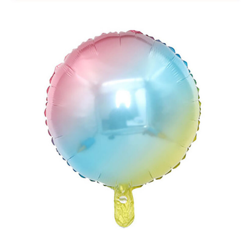 Balões laminados de hélio para casamento, balões laminados de alumínio com gradiente arco-íris, estrela, coração, letras