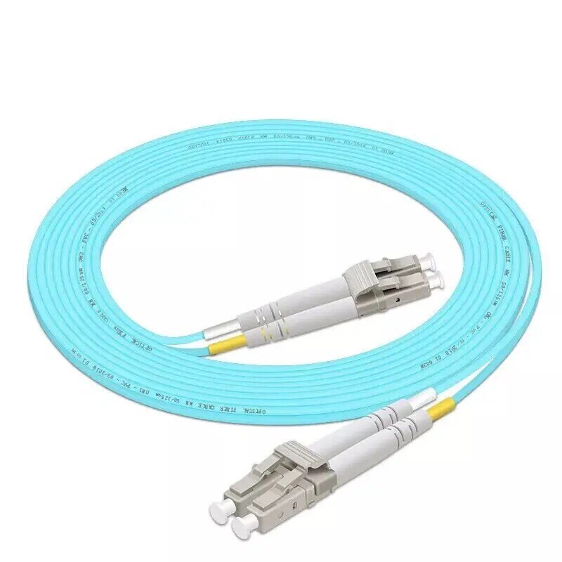 10 шт./лот LC-LC Multi-Mode OM3 волоконный кабель многорежимный дуплексный волоконно-оптический перемычка Соединительный шнур