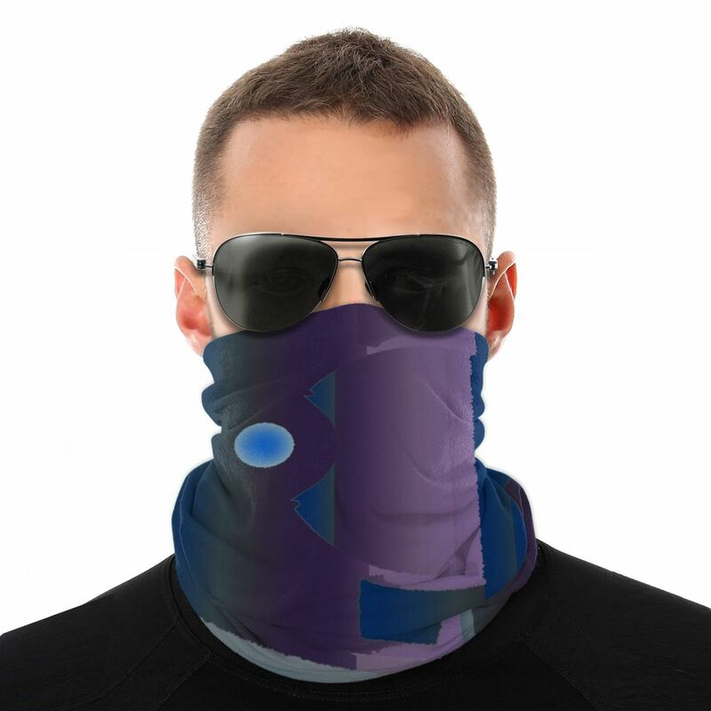 Gradien Abstraksi MagicScarf Masker Setengah Wajah Pria Wanita Mode Tabung Masker Leher Bandana Multi-fungsional Headwear Hiking Luar Ruangan