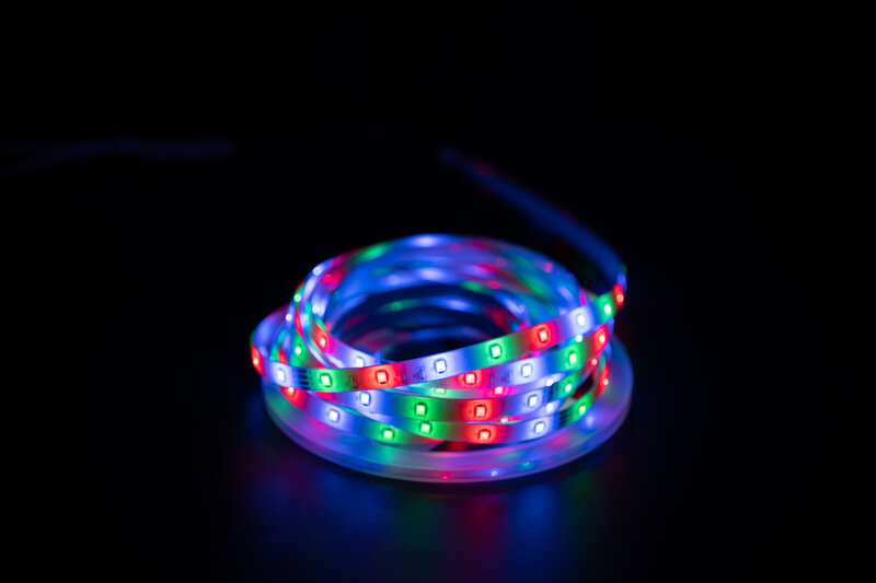 Control LED WIFI Luz de tira no impermeable RGB 2835 de 7,5 M enchufe de la UE de noche decoración de fondo Flexible luminosa para la habitación