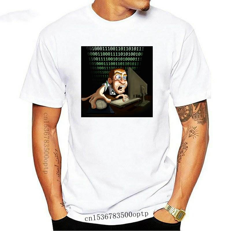 Nieuwe Mannen Tshirt Computer Nerd Geek Hacker Geek T-shirt Gedrukt T-shirt Tees Top