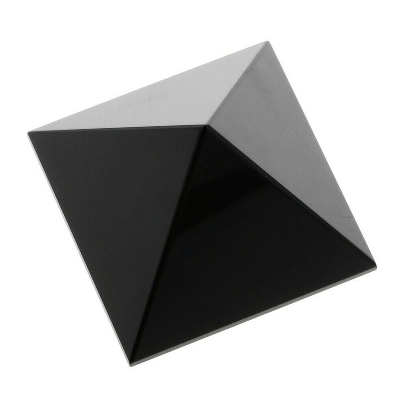 Pirámide curativa de Obsidiana Natural, cristal Mineral Natural, pirámide, Obsidiana Natural, piedra de cuarzo, cristales de decoración, 1 ud.