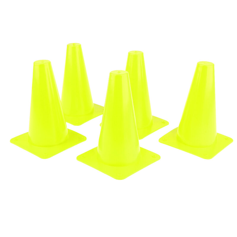 5pcs Plastic Cone Set For Sports Soccer Safety Agility Training Skateboard Skating