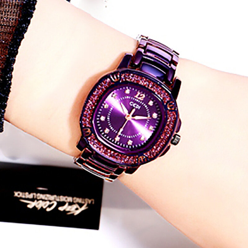 แบรนด์หรู GEDI สายคล้องคอนาฬิกาสุภาพสตรีนาฬิกาข้อมือ Casual ควอตซ์ผู้หญิงนาฬิกานาฬิกากันน้ำ Relogio ...
