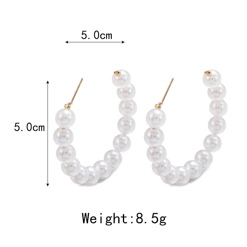 Perle Ohrringe für frauen Korean Trendy Atmosphärischen ohrringe perlen Ohr Ring Hängen Piercing Schmuck Hochzeit Party Geschenk Weibliche