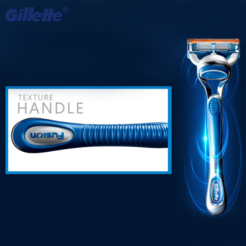Gillette Fusion 5 – porte-rasoir de sécurité pour hommes, avec étui pour barbe et lames de rechange, tendance