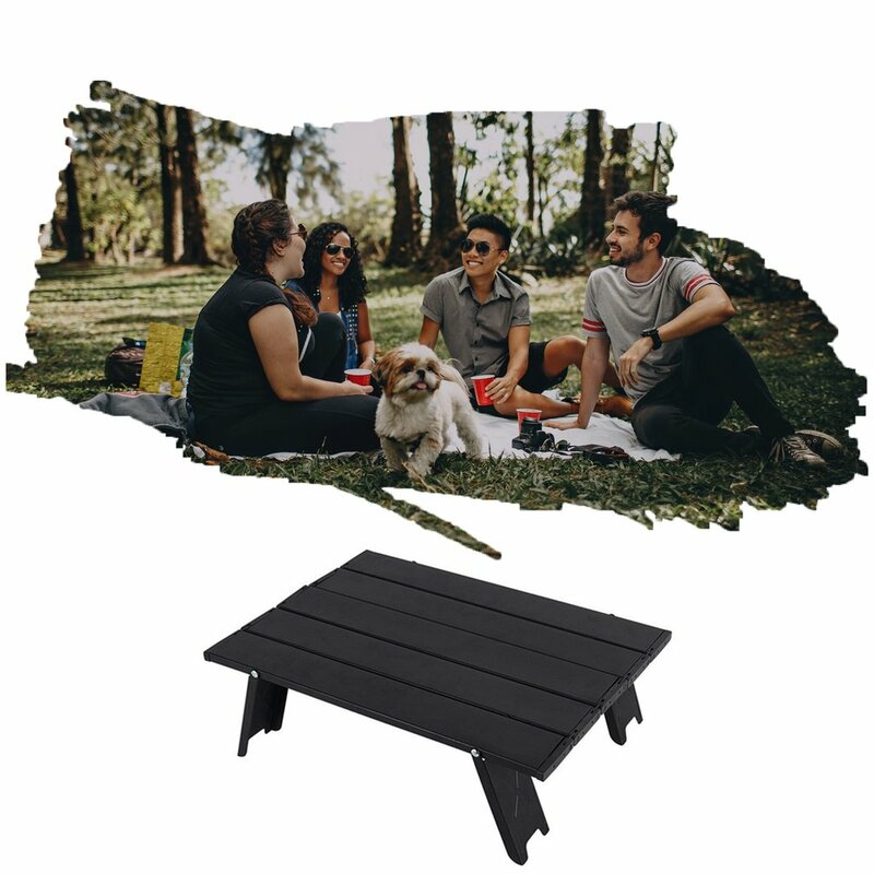 Mini Table pliante Durable en alliage d'aluminium, tente de Camping, Barbecue en plein air, lit domestique, bureau d'ordinateur pliable