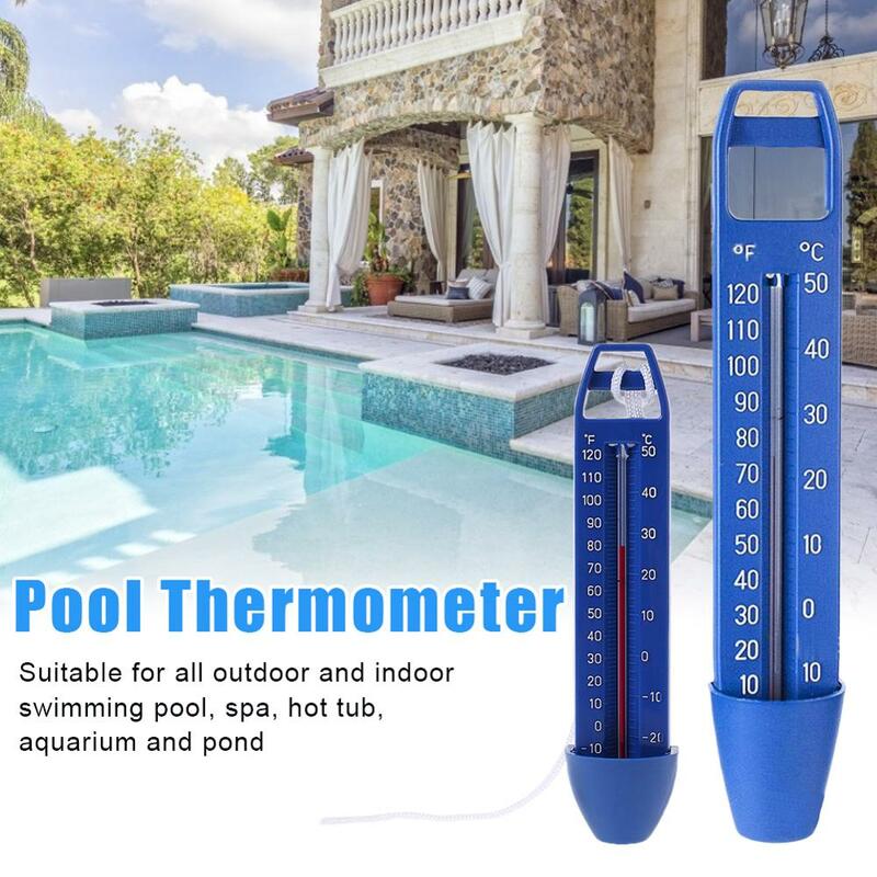 Плавающий Термометр для бассейна, практичный Многофункциональный прочный портативный измеритель температуры воды из АБС-пластика, Прямая ...