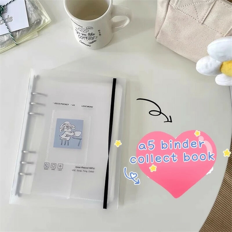 3 5 zoll Korea Idol Stern Foto Album Organizer A5 Binder Sammeln Buch Tagebuch Agenda Planer Kugel Abdeckung Schule Schreibwaren