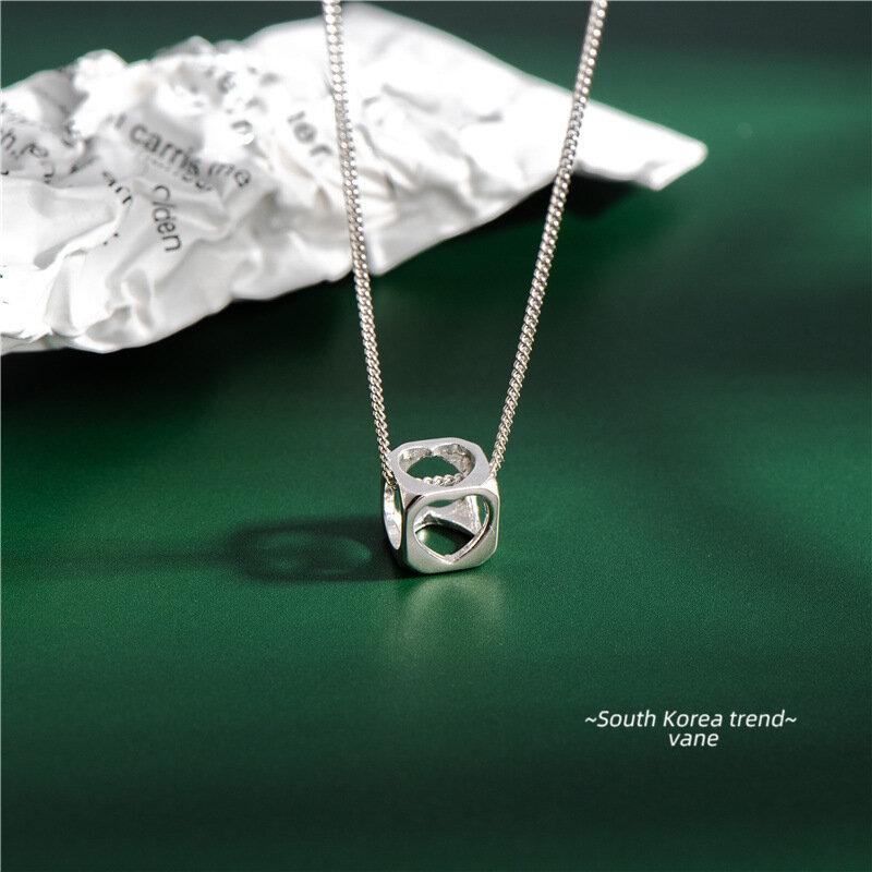 Sodrov серебро 925 пробы ожерелье кулон для кубики женщин полые любовь ожерелье высокое качество серебро 925 ювелирные изделия кулон