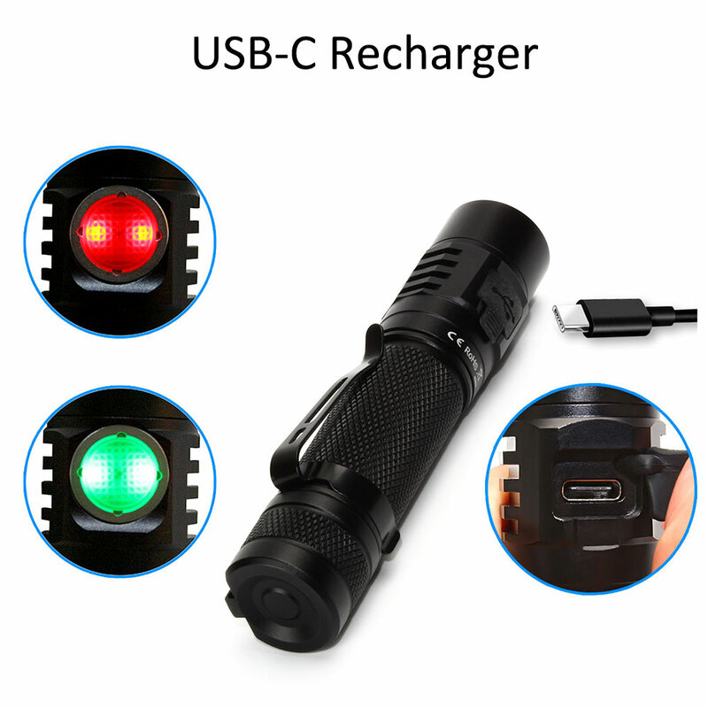 Sofirn SC31 Pro SST40 2000lm LED Flashlight Rechargeable USB C 18650 Flashlights LED Torch Lantern for Outdoor