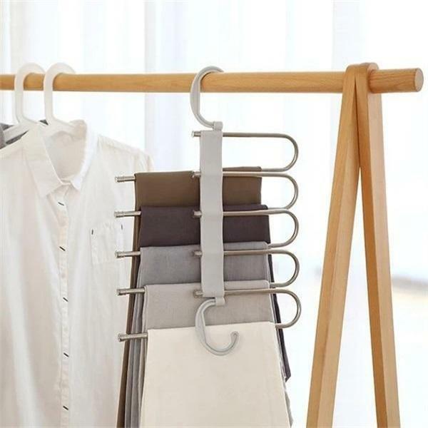 Multi-funcional de pantalones suspensor colgador ropa Rack organizador Accesorios para el hogar herramientas