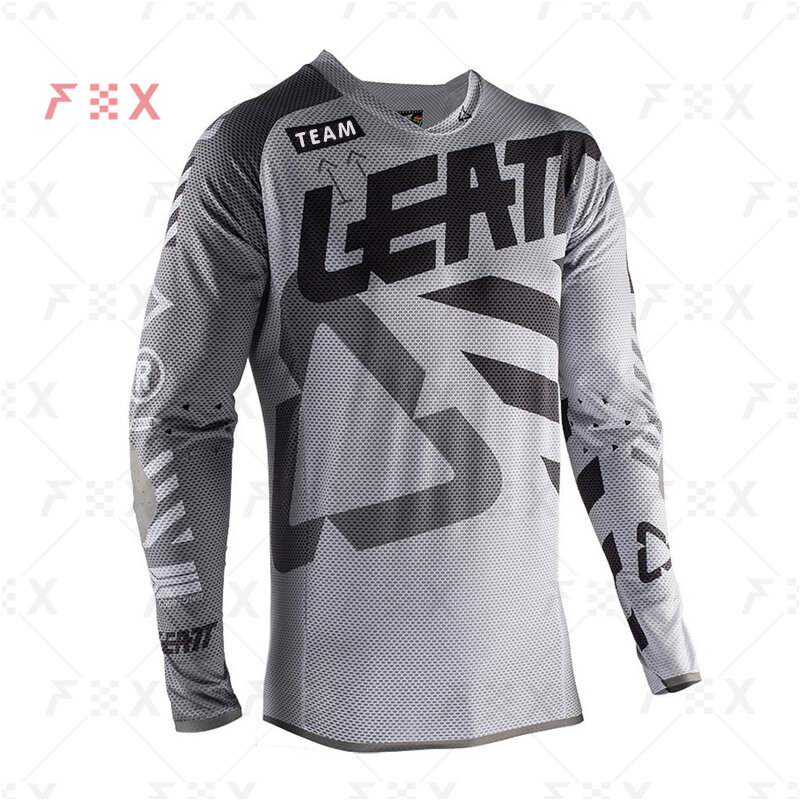 Camiseta de equipo de ciclismo de montaña y motociclismo, camisa locomotora de equipo de carreras de campo traviesa, MTB, todoterreno, DH, MX, leatt