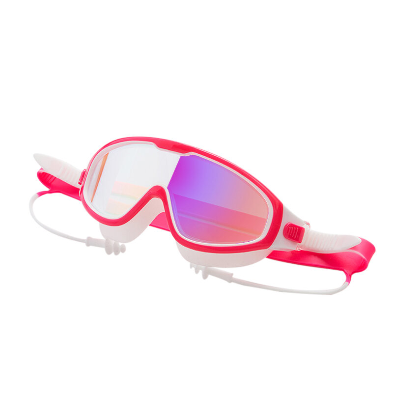 ใหม่แว่นตา Anti-Fog หมอกแว่นตาซิลิโคนว่ายน้ำแว่นตาแว่นตากันน้ำแว่นตาว่ายน้ำพร้อมปลั๊กอุดหู