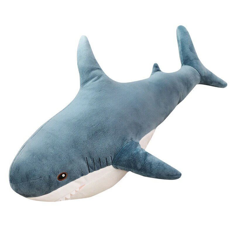 1 sztuk Shark pluszowe zabawki popularne poduszka do spania podróży towarzysz zabawki prezent Shark urocze wypchane zwierzę ryby poduszki zabawki dla dzieci