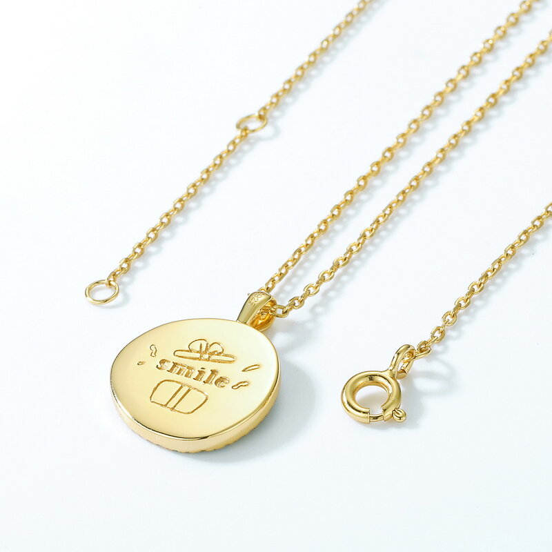ALLNOEL – pendentif en argent Sterling 925 pour père noël, collier en plaqué or véritable, cadeau de noël à la mode, nouvel arrivage