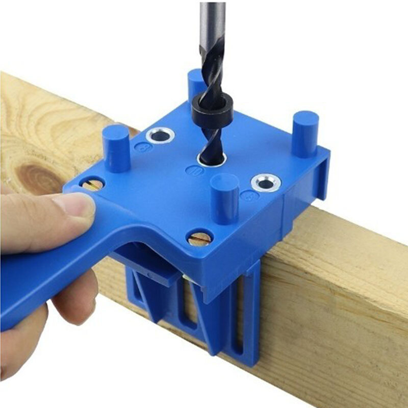 Straight hole positioner for wood working ABS plastic punch hole-punch