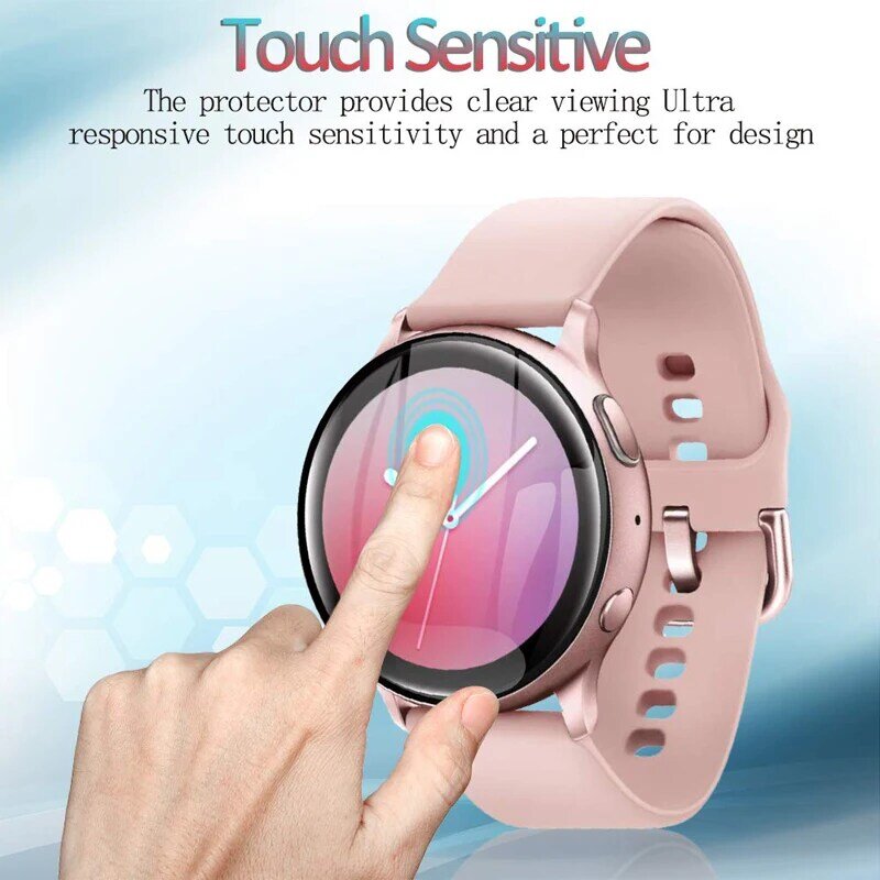 Polymeer volledige film voor Samsung Galaxy Horloge Actieve 2 40mm 44mm gear S3 frontier S2 42mm 46mm Screen Protector HD Anti-Bubble