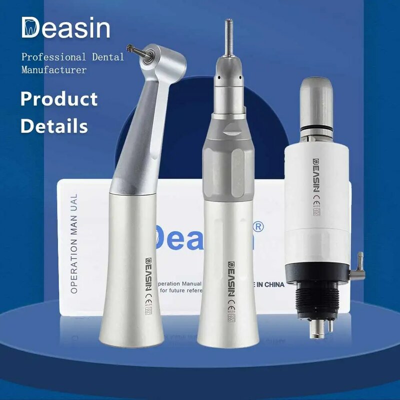 Dental supplies for dentist 1:1 contra angle handpiece FX25 external water spray handpiece non-optic compatible with air motor