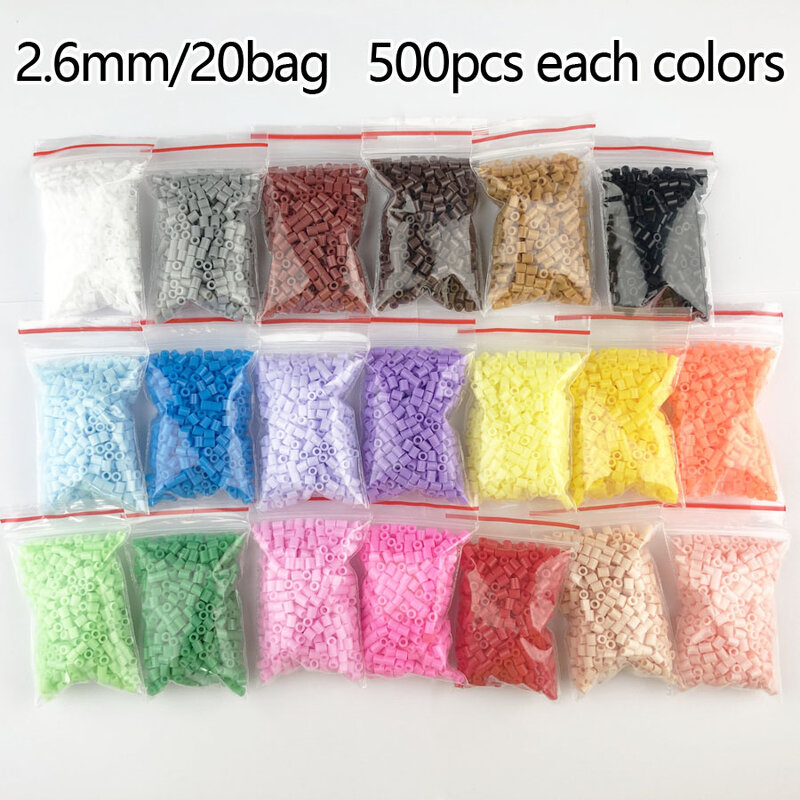 2.6mm 20-80 Colors kids Hama Beads PUPUKOU Perler Iron beads diy Puzzles high quality Fuse beads Handmade gift toy
