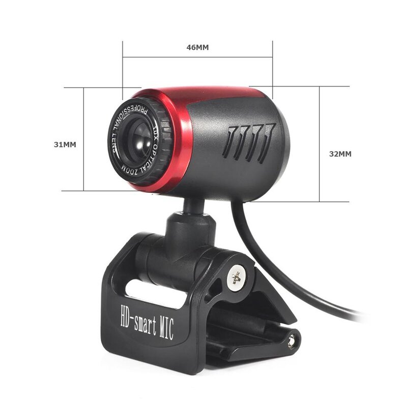 Webcam HD con microfono incorporato Driver USB videocamera Web per Computer gratuita per Windows 10 8 7 XP Work Home